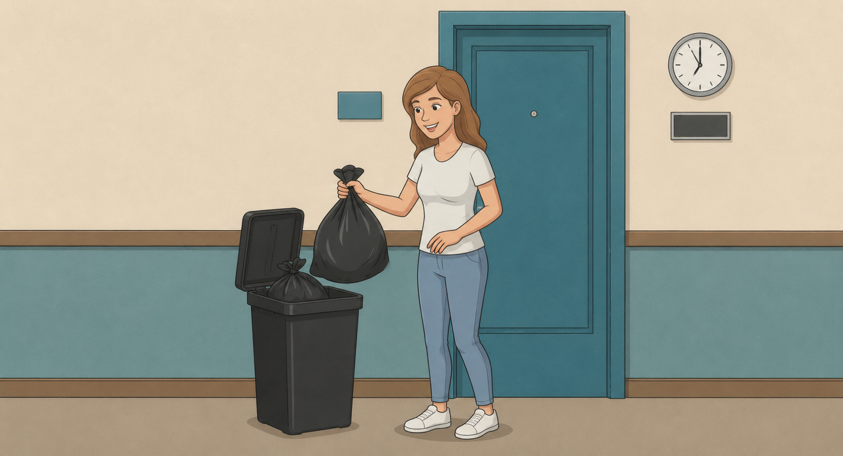 Residents Set Out Trash